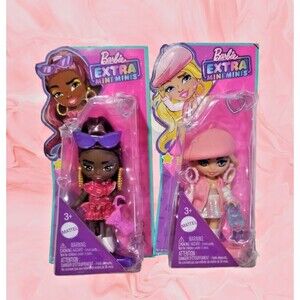 BARBIE Diversity Dolls Extra Mini Minis Mattel 2 Skin Tones Ages 3 + NEW